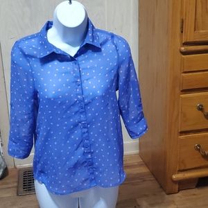 🌷Girls size Lg 10/12 Sheer Blouse🌷